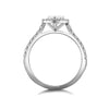 Pear Halo Diamond Ring