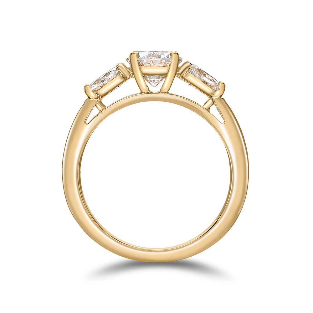 Oval Trilogy Diamond Ring