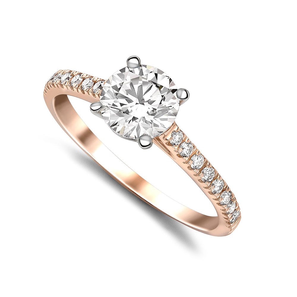 Round with Diamond Shoulders