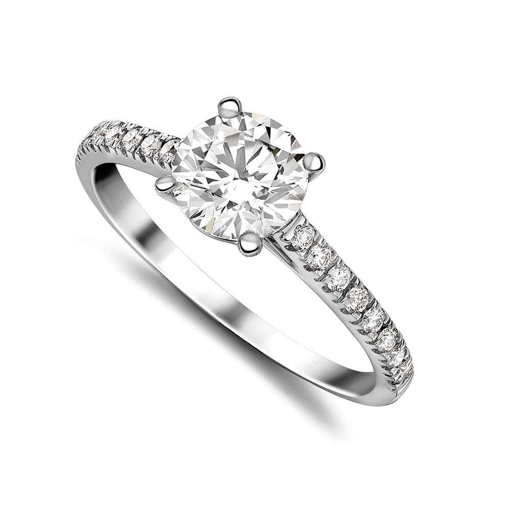 Round with Diamond Shoulders