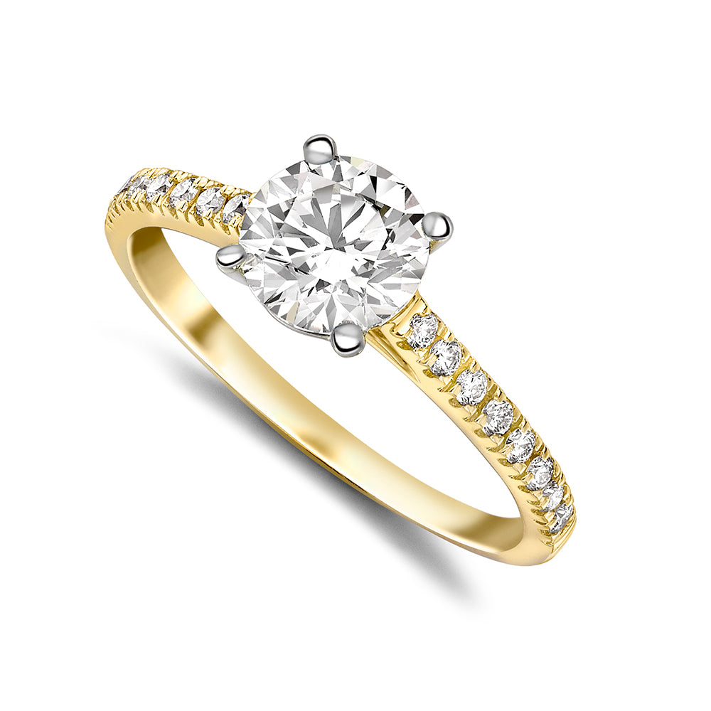 Round with Diamond Shoulders