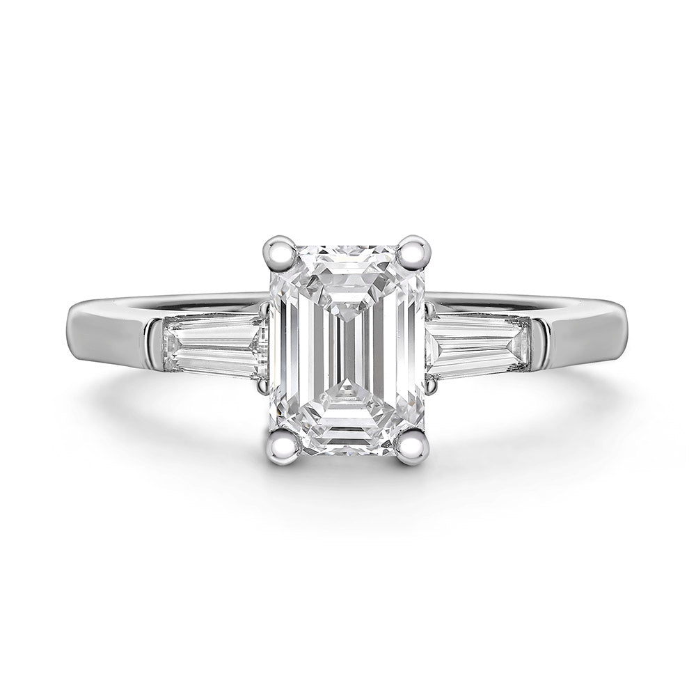 Emerald Trilogy Diamond Ring