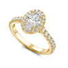 Oval Halo Diamond Ring
