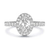 Oval Halo Diamond Ring