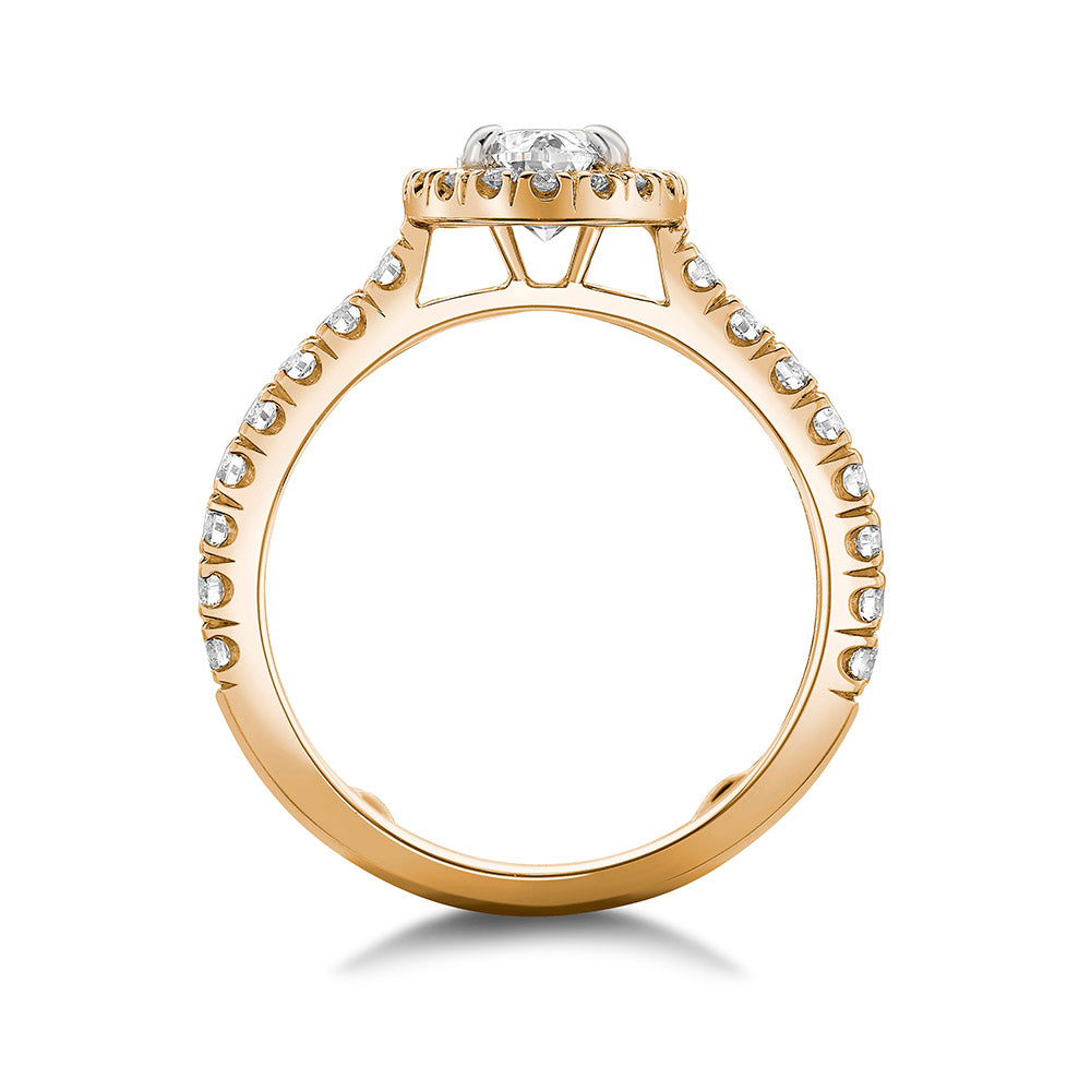 Oval Halo Diamond Ring