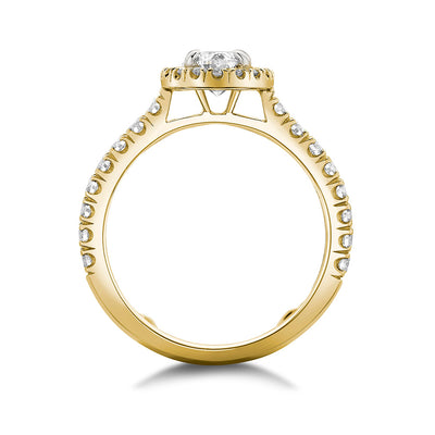Oval Halo Diamond Ring